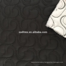 100% polyester quilting fabric with embroidered,thermal fabric for winter coat